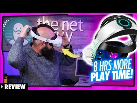 Quest 2 Headset Elite 10,000 MAH Battery + Strap